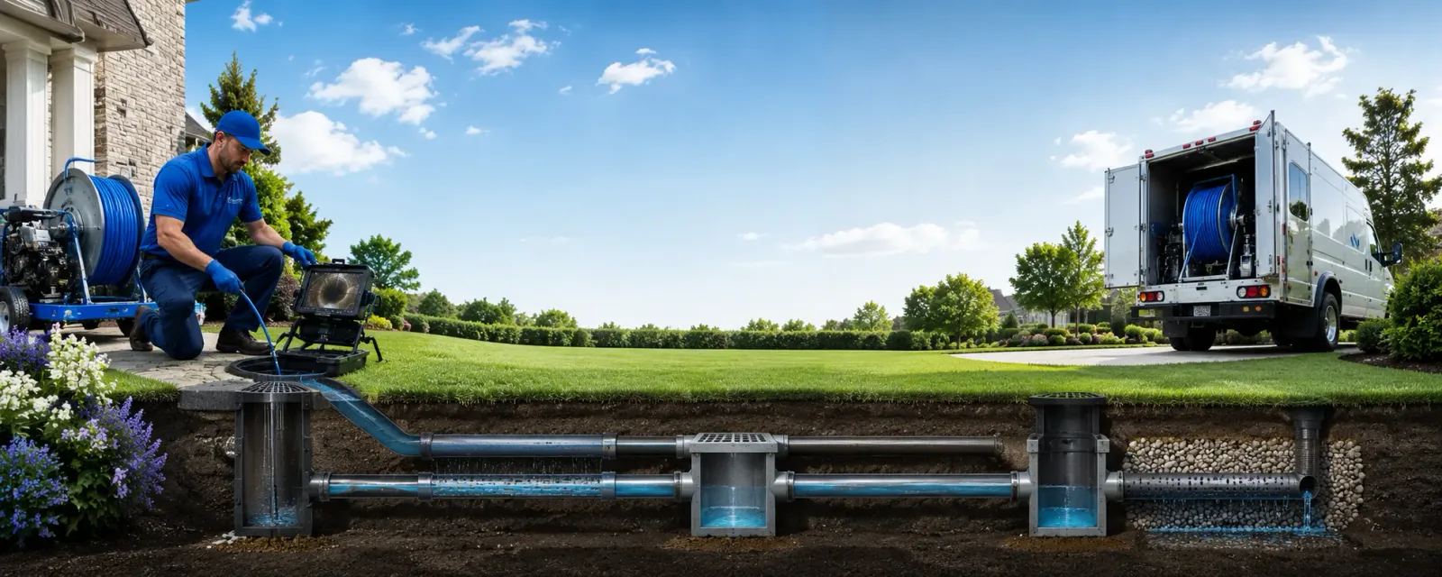 Outdoor drain cleaning information for Bowlus, MN